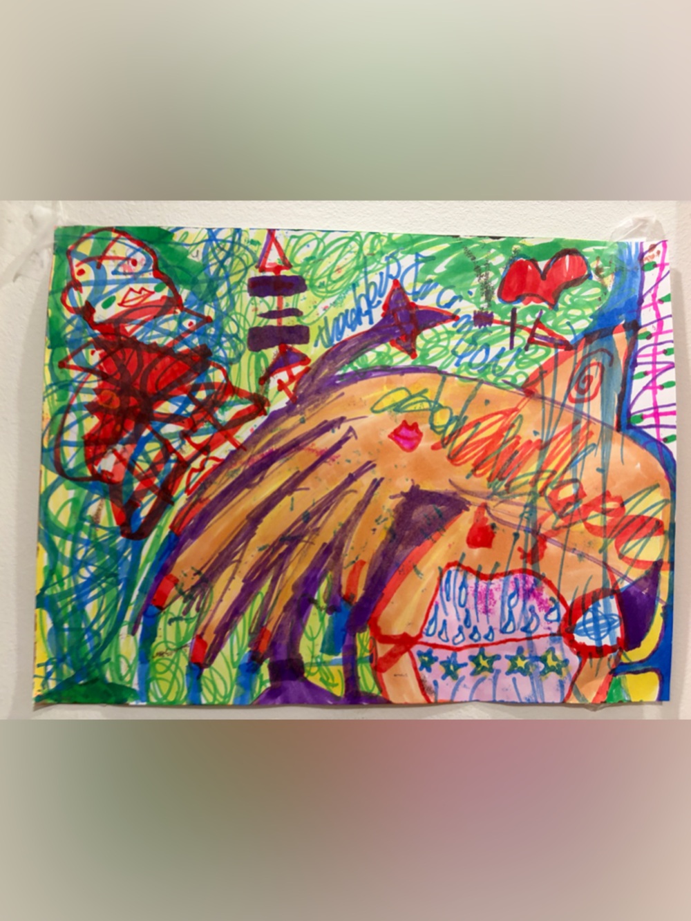 Adam Moyer Original - Colorful Abstract Hand Acid Punk Psych-Art - Multicolor